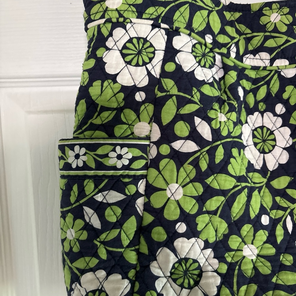 Vera Bradley Pleated Tote "Lucky You” Zippered Large Bag Tons Of Pockets Retired - Picture 3 of 6